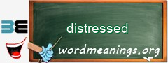 WordMeaning blackboard for distressed